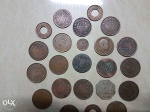 Coin collection 23 nos.Years ranging from  to 