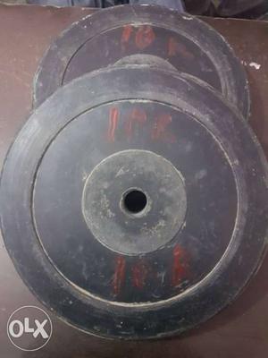 Hard rubber 20kg gym plates