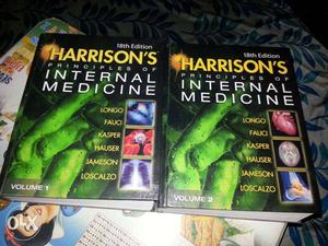 Harrison's Principle Of Internal Medicines in two volumes.