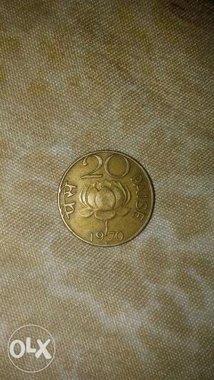  Indian 20 Paisa Coin