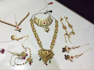 Jewellery artifical DHULAN SET once used and good