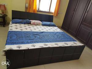 King size bed.3 year old with complete storage