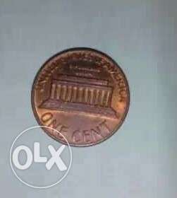 One cent old coin