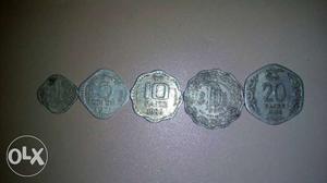  Paisa / India Aluminium 4 Coins Set