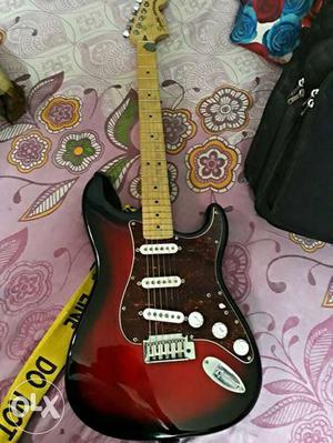 Red Burst Stratocaster Guitar