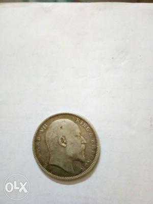 Round Gold British India Coin