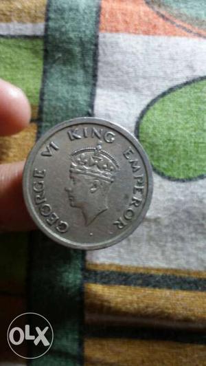 Round Silver George Vi King Emperor Coi