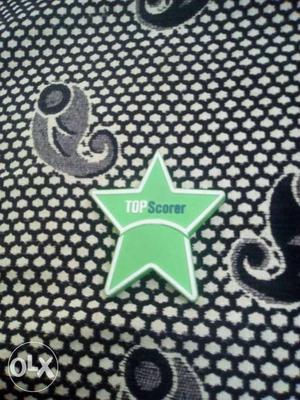 Star-shaped Green Top Scorer Emblem