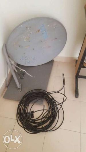 Tata sky dish antenna and cable
