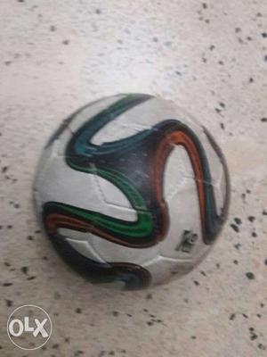 White Green And Beige Soccer Ball