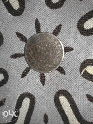  coin One Quarter Anna India