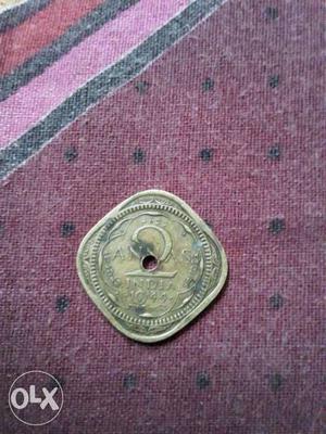  in Indian coin 2 annas