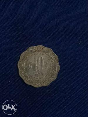  old vintage 10 paise coin