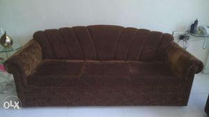 3 + 1 + 1 Sofa Chocolate Brown Colour (5 yrs Old)