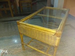 3 seater bamboo sofa with coffee table *price negotiable