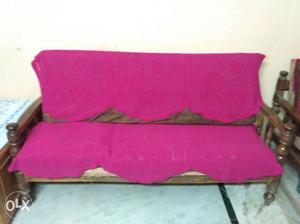 3+1+1 wooden sofa set with good looking covers