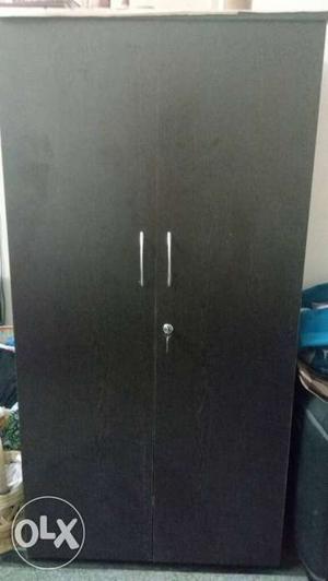 Black Wooden 2-door Cabinet