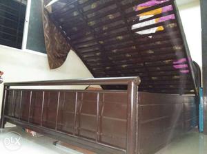 Brown steel Storage Bed