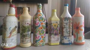 Hand made new decorative bottle. rs. 500 per