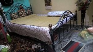 Irony double size bed for sell in almost new condition