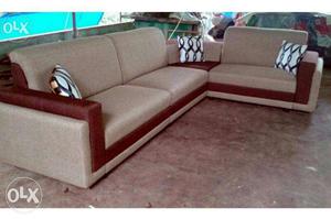 L shape corner sofa set in design
