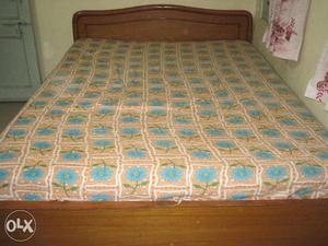 Old used double bed