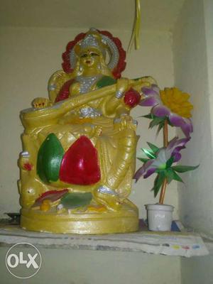 Pop sarswati goddess murti in very good condition