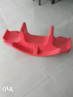 Red Plastic Seesaw