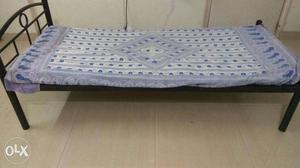 Single cot bed with mattress
