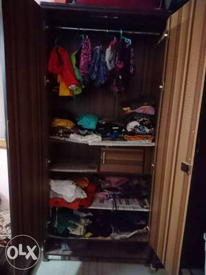 Spacious Wardrobe 6ft X 3.5ft in good condition with MIRROR