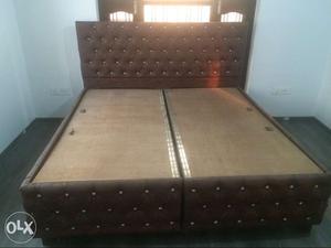 Tufted Brown Ottoman Bed Frame