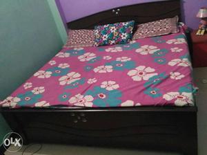 White Blue And Pink Floral Bedding Set