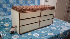 Wooden Multipurpose Storage with Drawers and