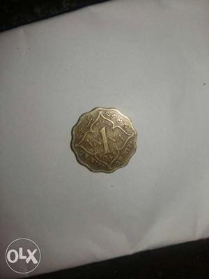1 Indian Paise  old coin