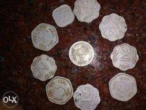 10, numbers Indian old coins only 