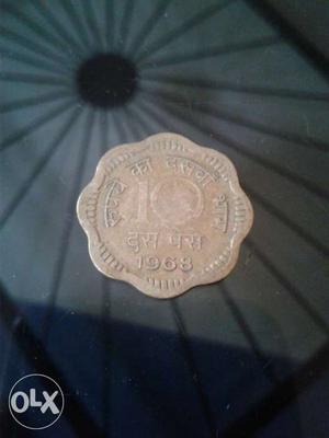 10 rupees coin in 