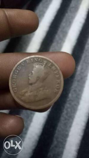 100 years old indian coin of british time