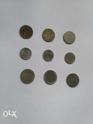 9 Pieces Of Coin Collection