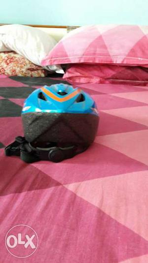 Black And Blue Nutshell Helmet
