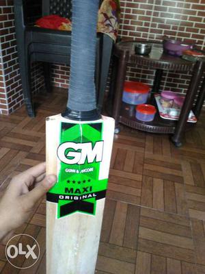 Black Handled Beige GM Cricket Bat