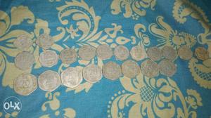Collection of 21 old coins of