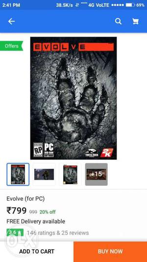 Evolve For PC games