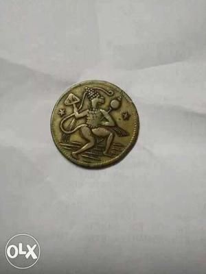 Hanuman Ji Old Lucky Coin