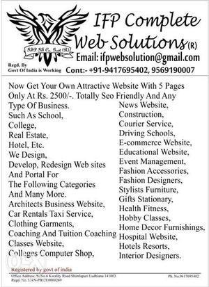 IFP Complete Web Solution Ad