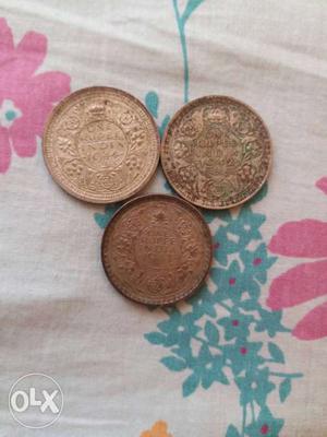 Indian one rupee coins of  in good