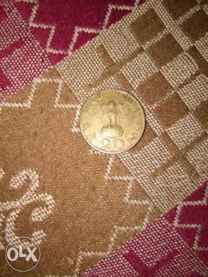 Old is gold 20 paisa coin  Intersted call on