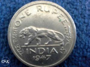 One Rupee coin  Grorge 6 king