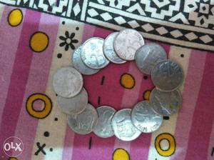 Rhino printed 25 paise mint coins from  to