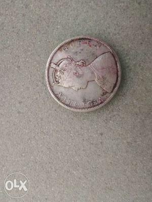 Round Silver Coin  Victoria Queen urgent sell