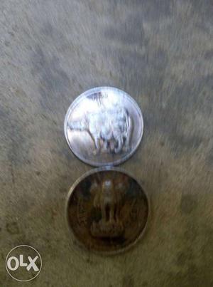Round Silver Indian Coins